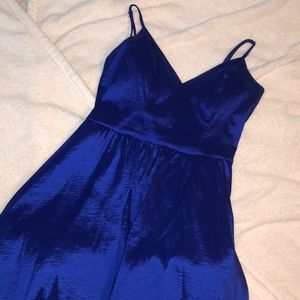 Royal Blue High Low Formal Dress